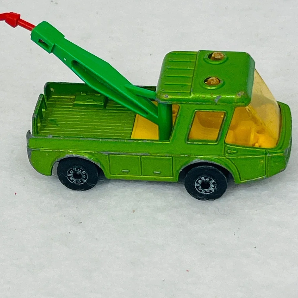 Matchbox Superfast No 74 Toe Joe Tow Truck Green Lesney England 1972 Vintage